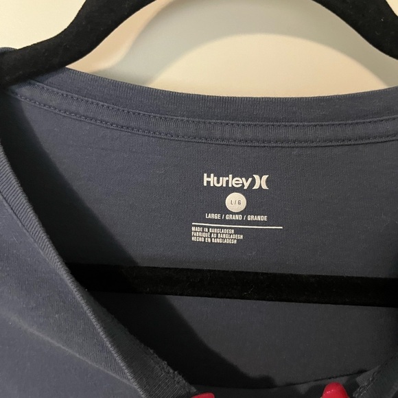 HURLEY Blue Mountain Graphic Men's Tee Shirt Short Sleeve Size Large - Picture 4 of 5